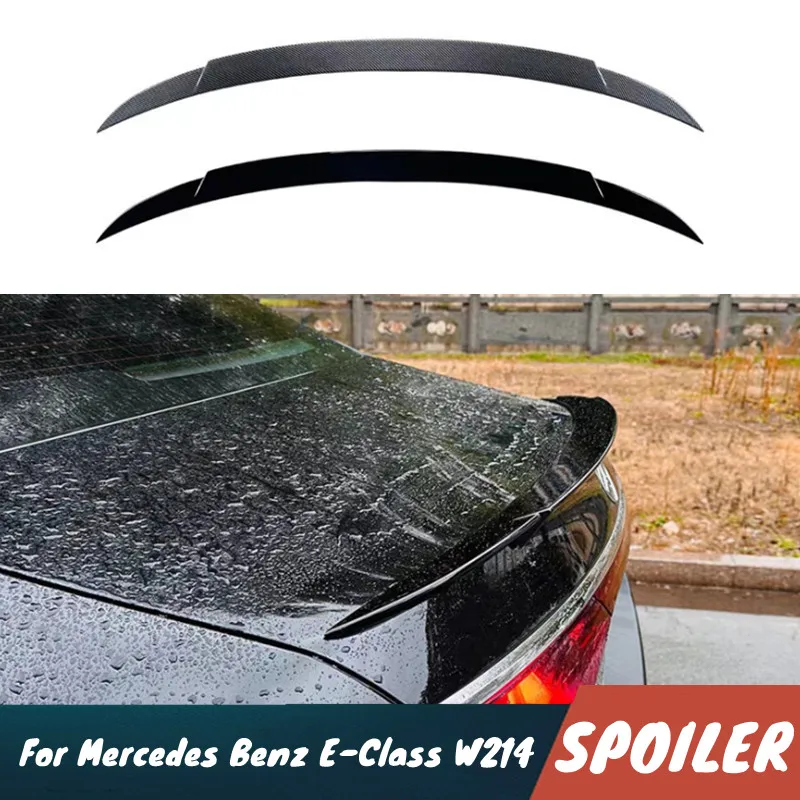 

For 2024+ Mercedes Benz E-Class W214 E260 E300 ABS Plastic Car Rear Trunk Lid Spoiler Wings Exterior Tuning Accessories Part