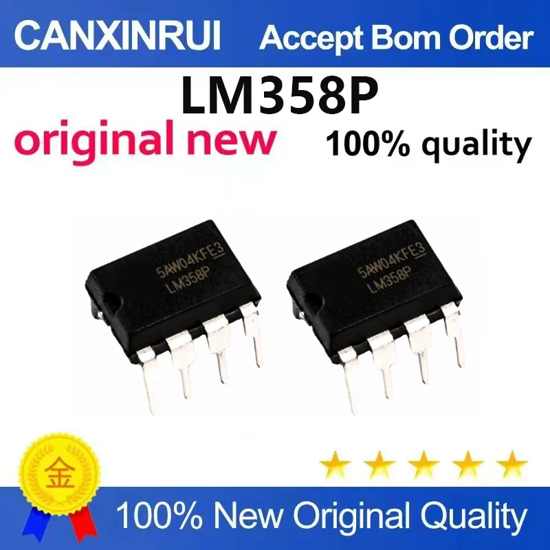 (5pcs-100pcs)Brand new original direct insertion LM358P DIP-8 dual channel operational amplifier IC chip
