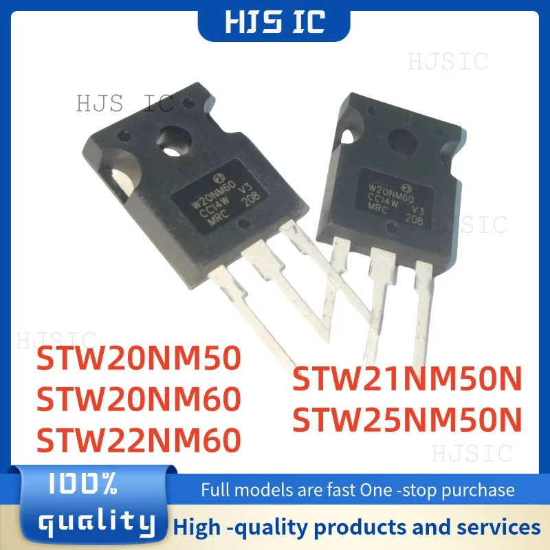 10PCS STW20NM50 W20NM50 STW20NM60 W20NM60 STW21NM50N W21NM50N STW22NM60 W22NM60 STW25NM50N W25NM50N TO-247 MOSFET FET Diode IC