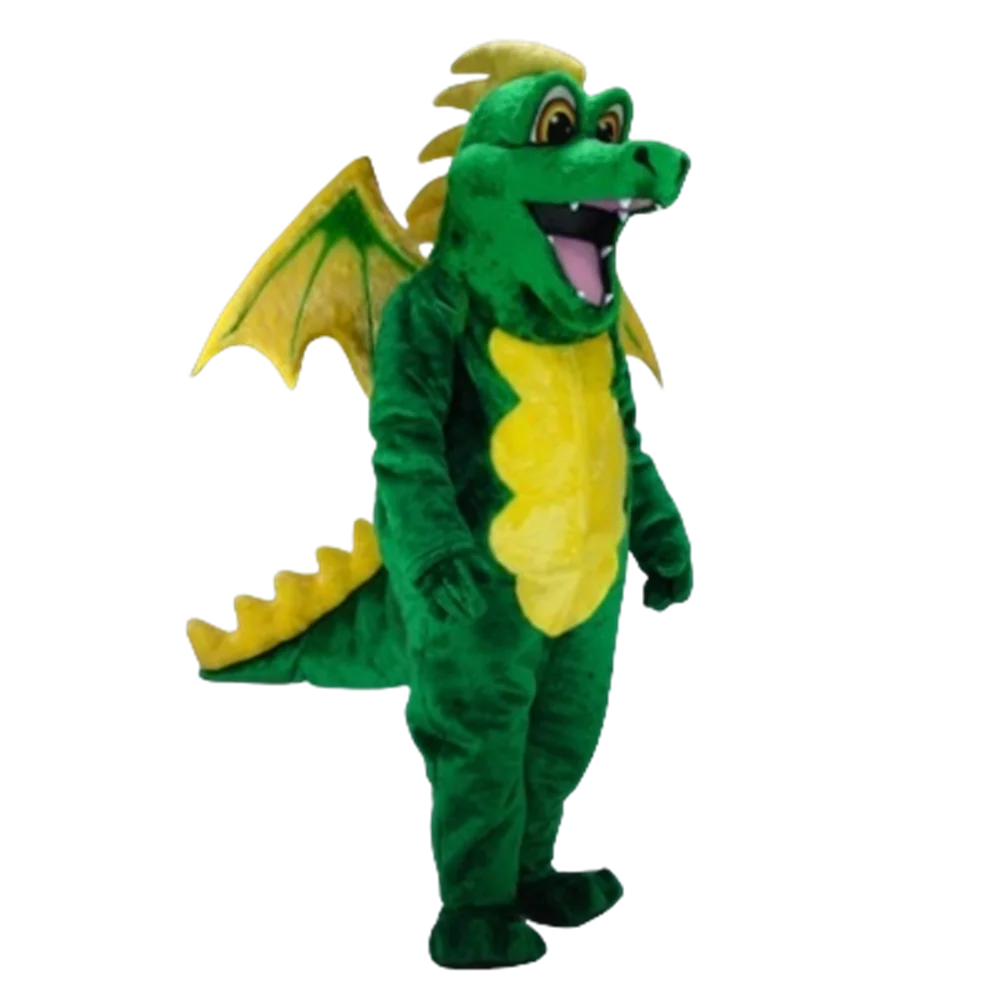 Green Pterosaur Dinosaur Dragon Mascot Costume dino rex Advertising Performance Costumes for Party Carnival Cosply 766