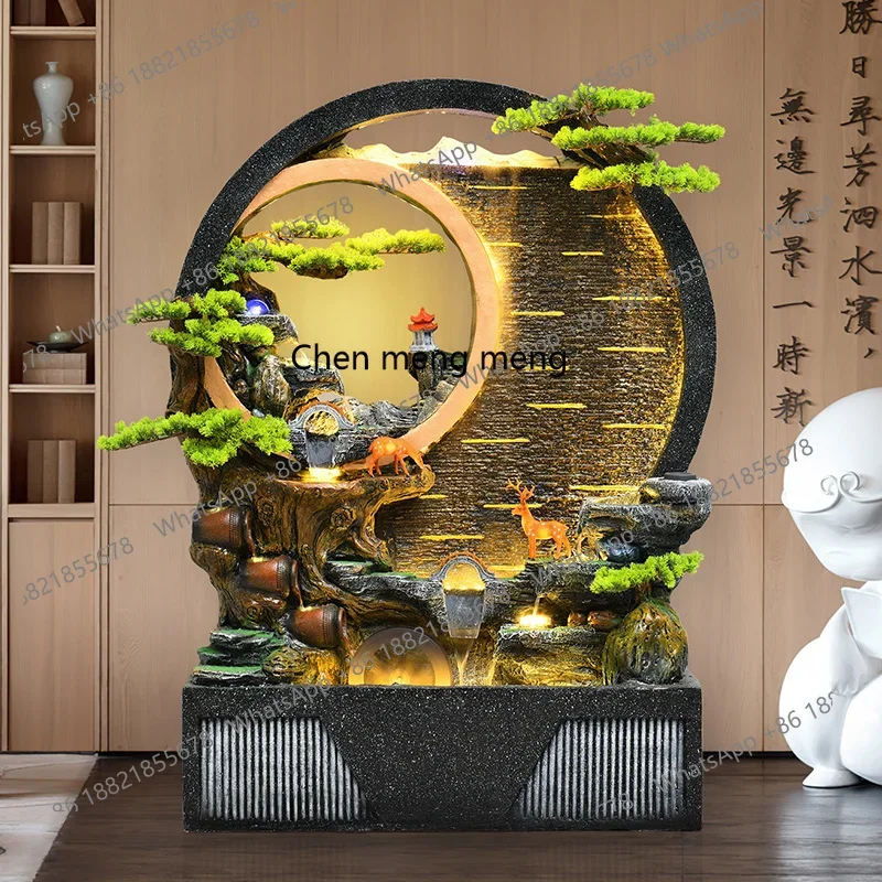 h178  Rockery flowing water screen circulating water landscape attracts wealth and treasures, ornaments