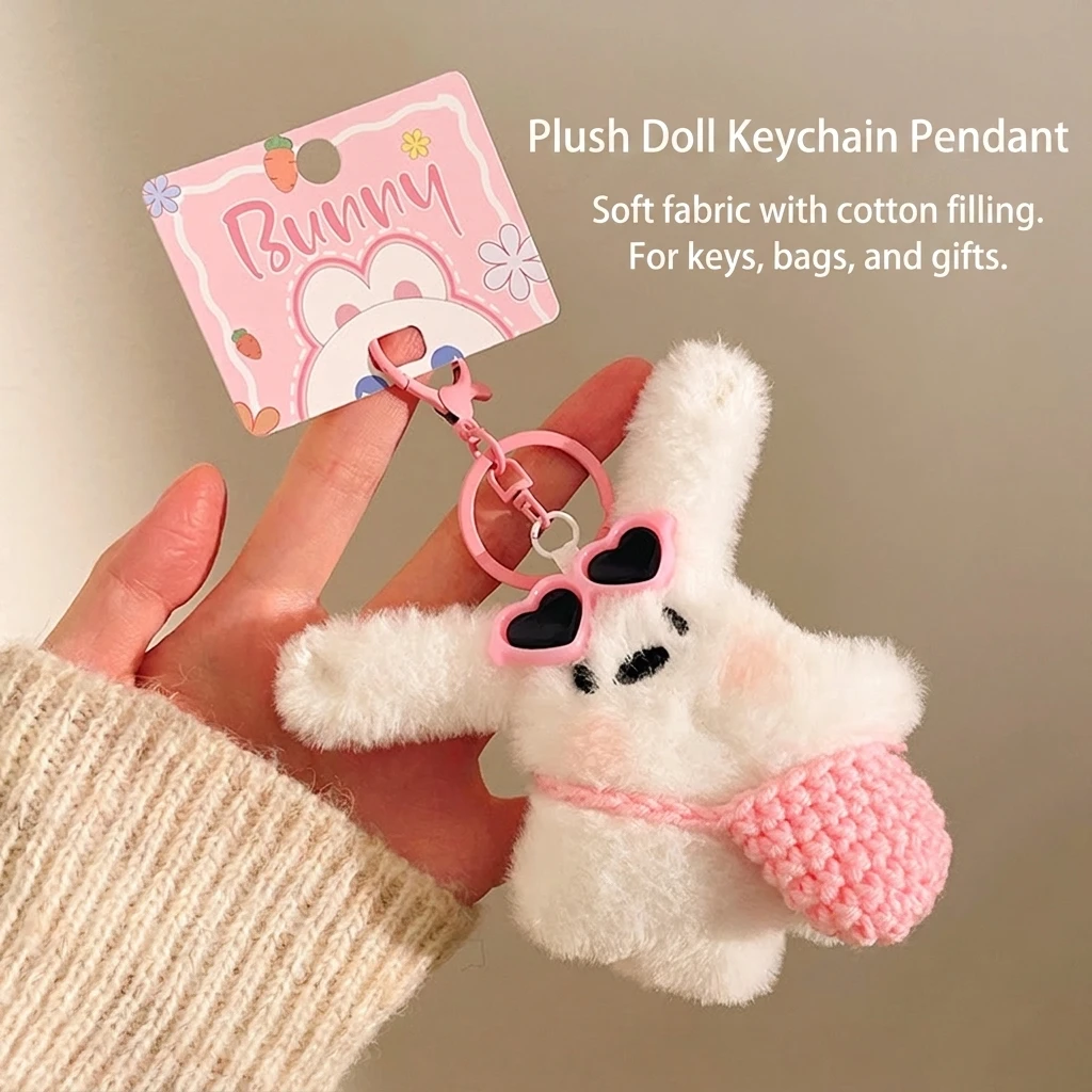 Wedding Party Favors Plush Doll Keychain Cute Short Plush Pendant for Backpacks Handbags Gift Toss Activities Decoration