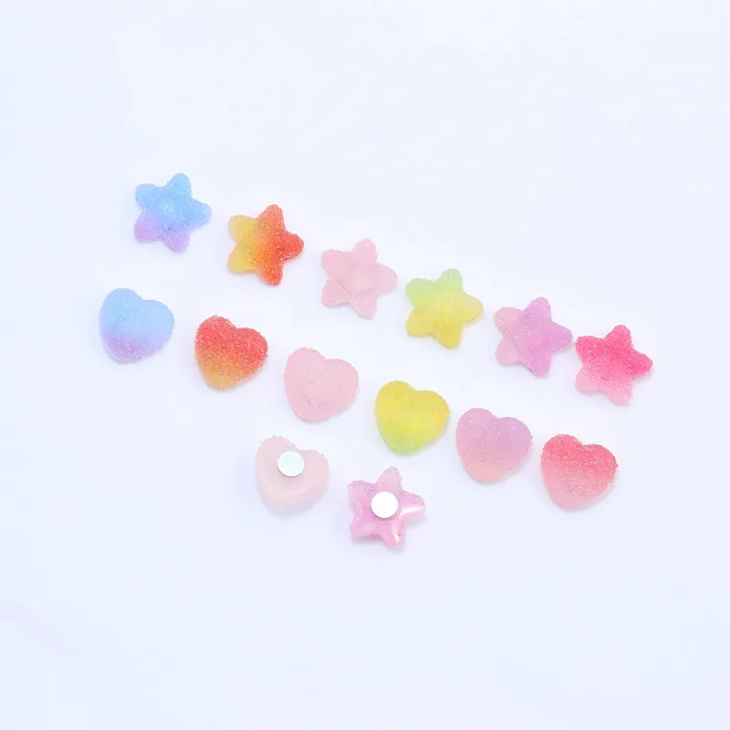 10pcs Heart Star Shape Fridge Magnet Mix Colors Message Board Magnetic Refrigerator Sticker Home Kitchen Decoration Accessories