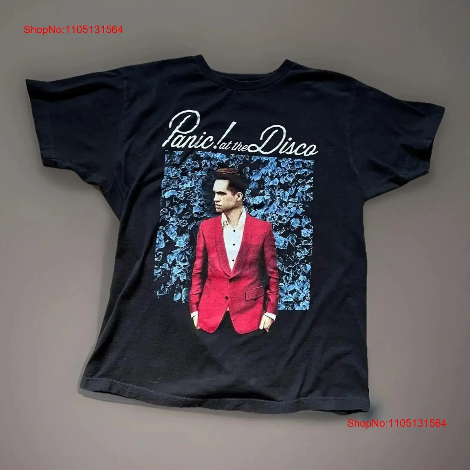 

Panic at the Disco T Shirt L Black Brendon Urie Band Music Adult vintage Washed Comfortable Unisex graphic Breathable Slightly