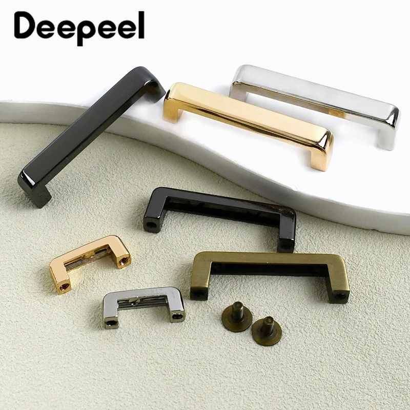 

4/10Pcs 13-38mm Metal Arch Bridge Buckle Handbag Side Clip Fastener Screw Connector Strap Hook DIY Hardware Craft Accessories