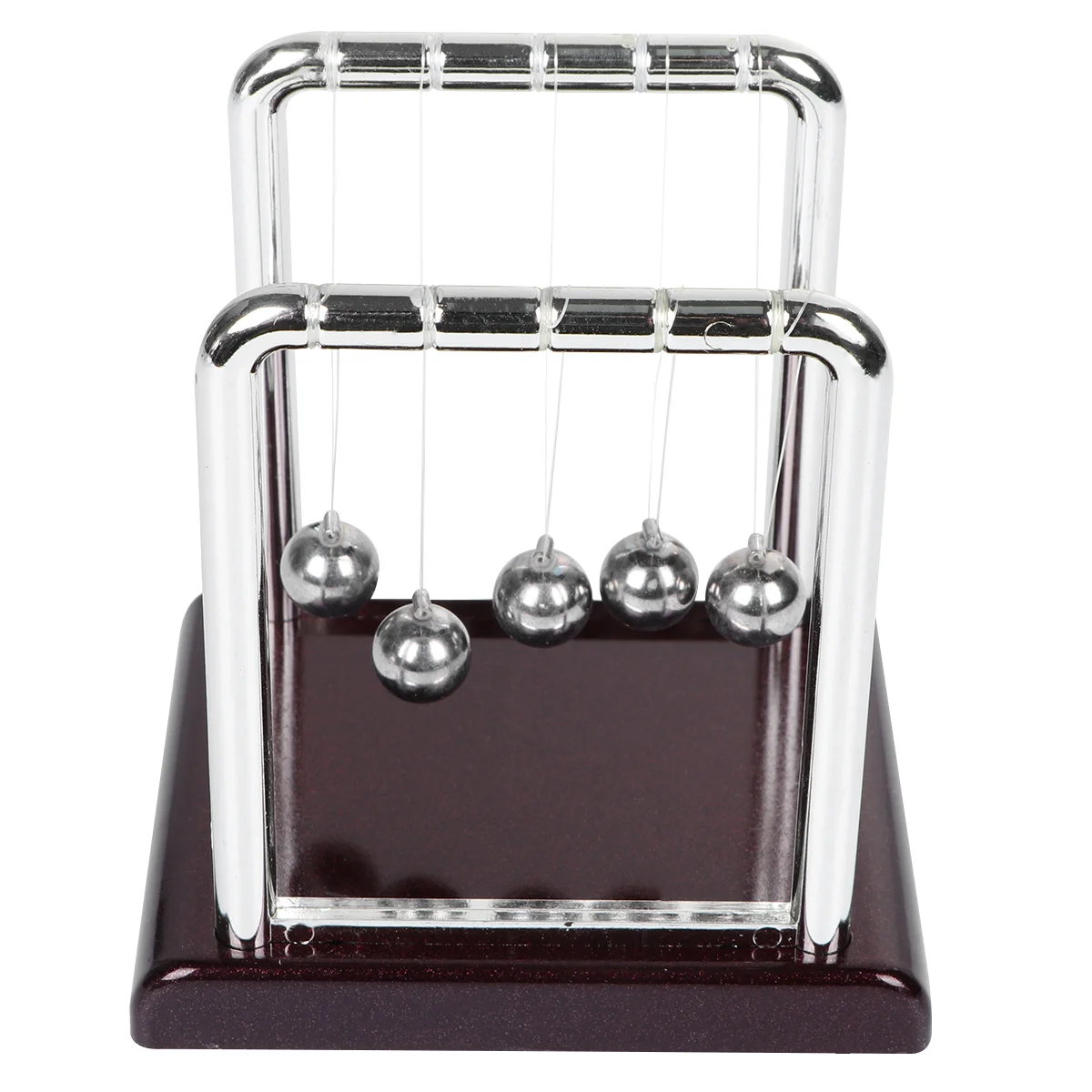 1 Set Newtons Cradle Balls Newton Pendulum Balls Swinging Balls Desk Decor Science Physics Gadget Scientific Experiment Silver