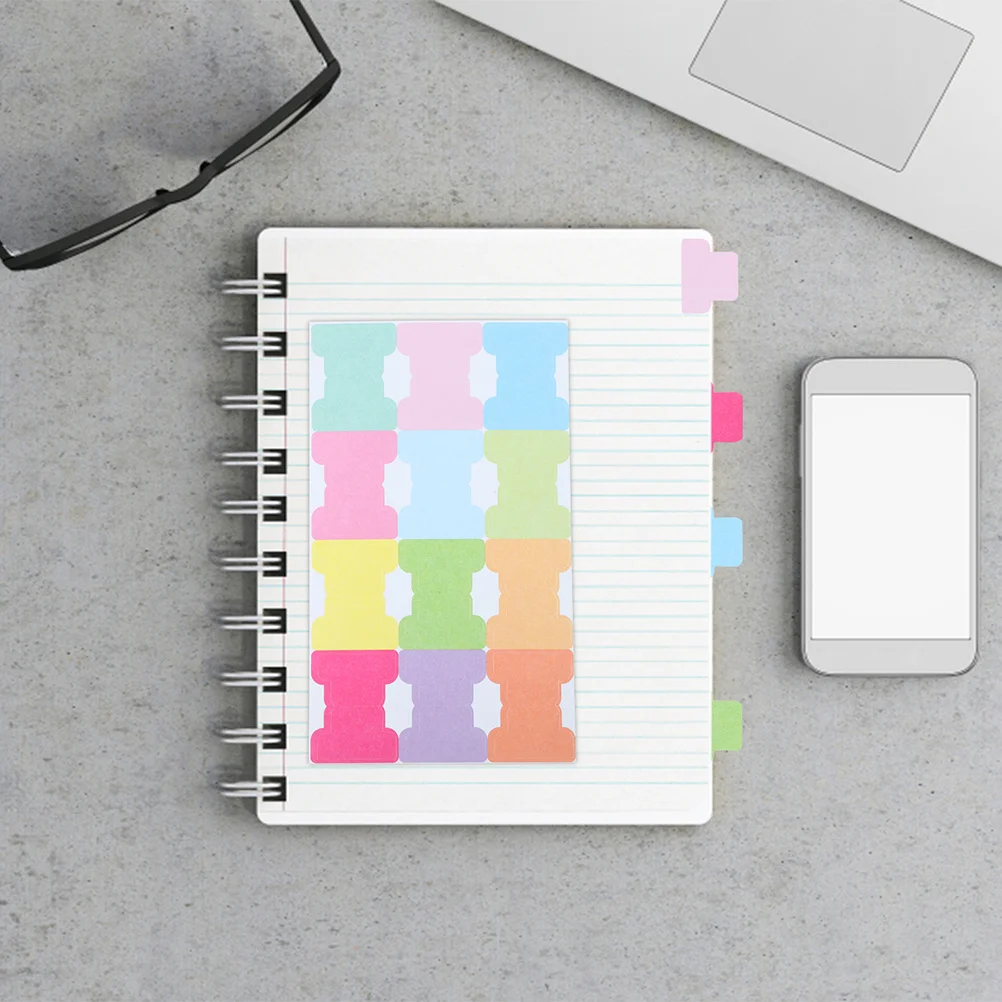 

24pcs Sticky Index Tabs For Notebooks Blank Monthly Planner Tabs Writable Page Markers Books Journals Organizers Home Office