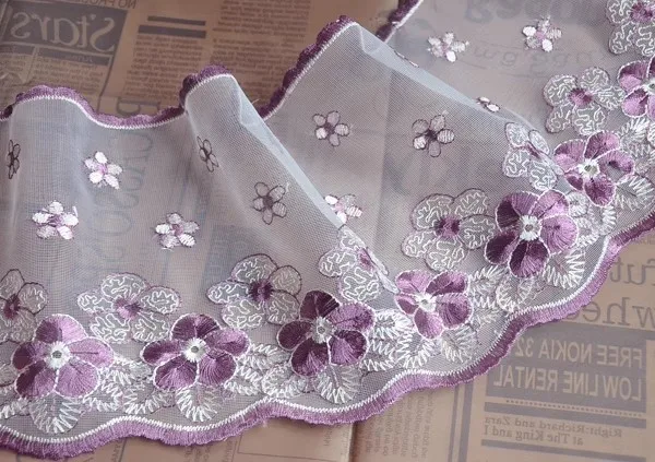 

3yards Exquisite mesh embroidery lace fabric Clothing, skirts, curtains, accessories african lace fabric