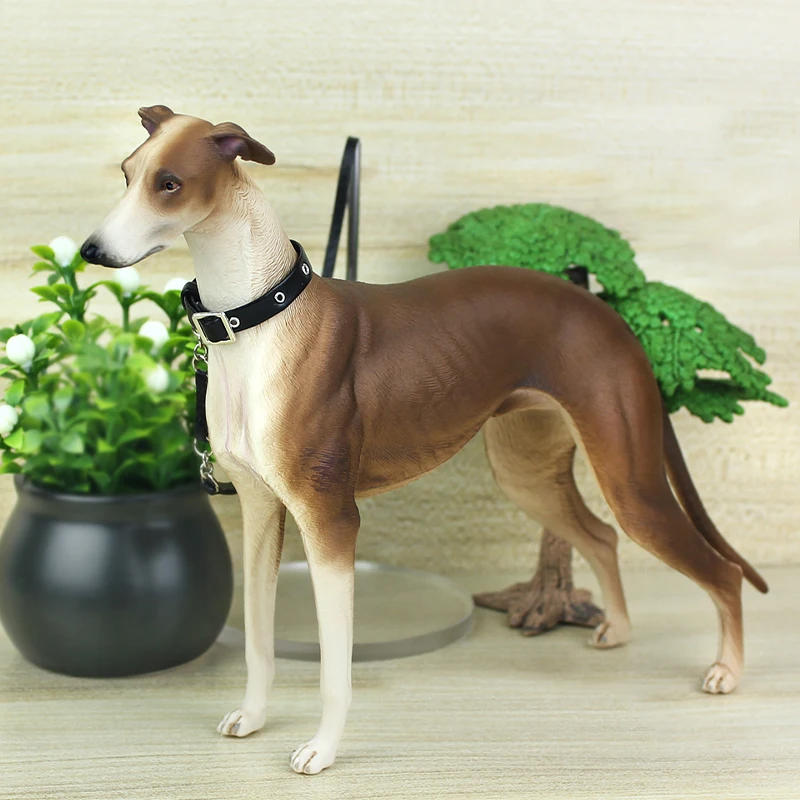 Realistic Greyhound Animales Toy Action Figure - Collectible Model for Kids & Adults, Animal Collection Display Toy
