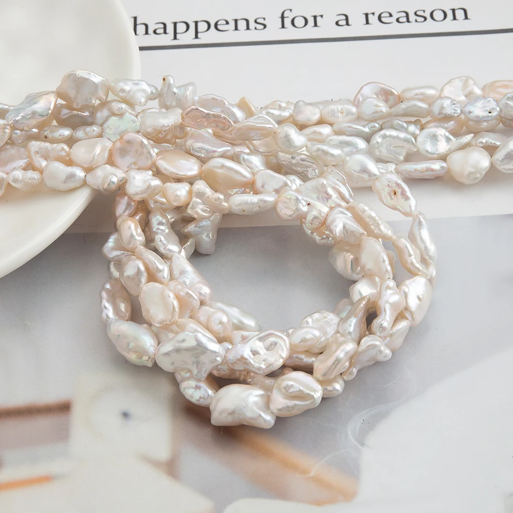 

15x9mm High-Luster Natural Freshwater White Pearl Baroque Loose Rare Bead Jewelry Make DIY Necklace Bracelet Pearls Accessories