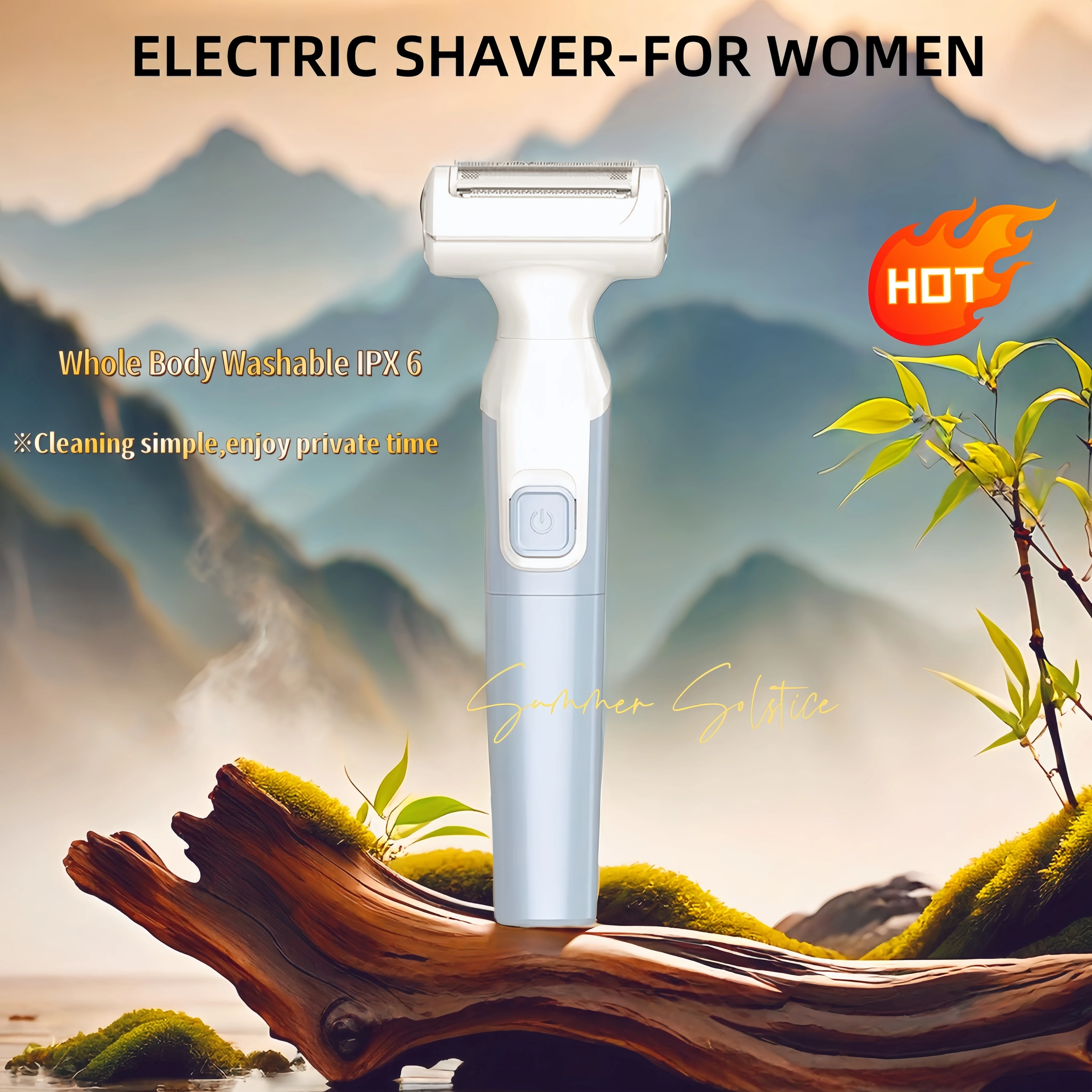 

Intimate Dry Battery Epilator, Painless Removing Razor, Bikini Armpit Groin, Replaceable Head, Lady Shaver, Body Hair Trimmer