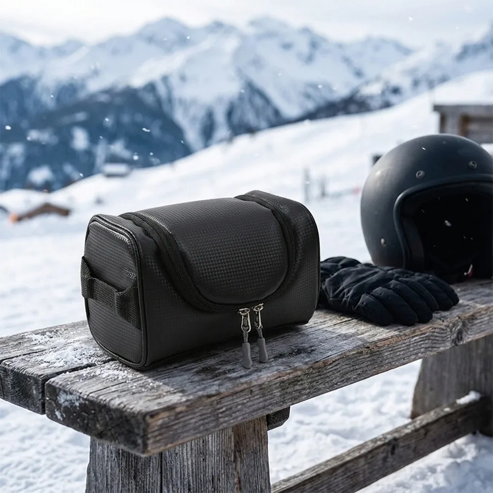 Waterproof Ski Glasses Case Ski Glasses Case Compression Resistant Structure Waterproof Leather-style Fabric For Travel