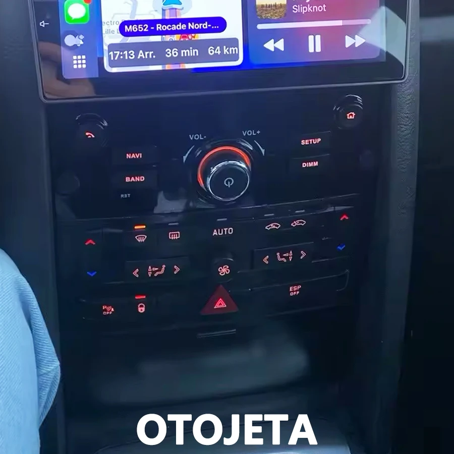 

Панель управления в стиле OEM для управления экраном Android для Peugeot 407 2004-2011, автомобильный радиоплеер, черный/серый цвет, Plug To Play