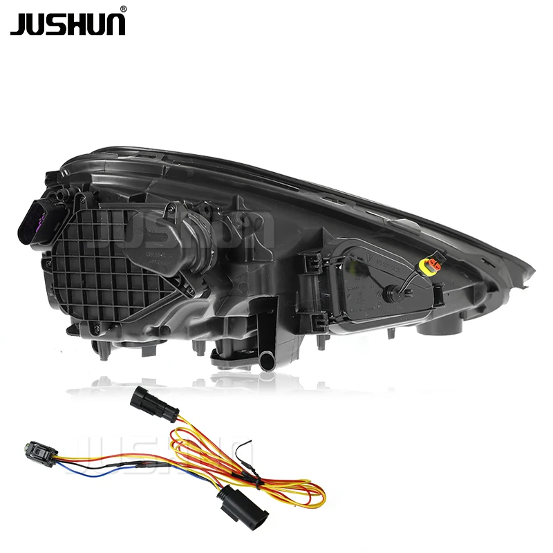 JS for Porsche Cayenne 2015-2018 958.1 958.2 Headlight New Upgrade 2024 Matrix Style Headlight Daytime Running Light Turn signal 2