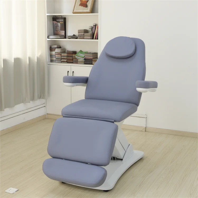 Massage Table SPA Bed Rotating Electric Facial Synthetic Leather Treatment Bed 1/2/ Motors Beauty Health Chair Medical Bed