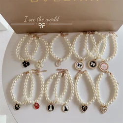 Fashion Pet Pearl Necklace Pet Supplies Wholesale Cat and Dog Accessories Luxury Matching Collar and Necklace Dog Supplies