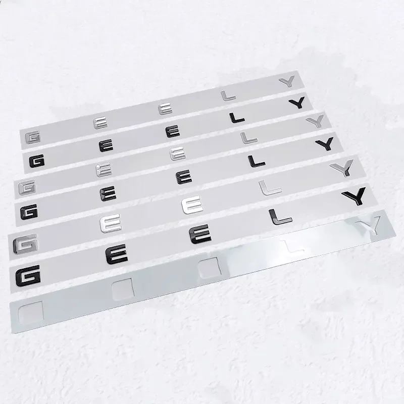GEELY letter Label Badge trunk Car stickers for Geely Series Atlas EmgrandGT monjaro coolray modified body rear boot logo