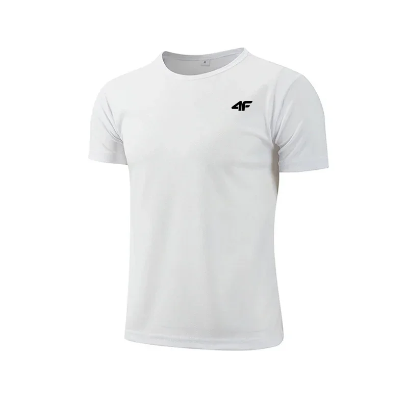 Men's Summer Exercise Trainning T-shirt High Quality Breathable Quick Dry Short Sleeved Top Marathon Gym Fitness Basketball Tees image 2