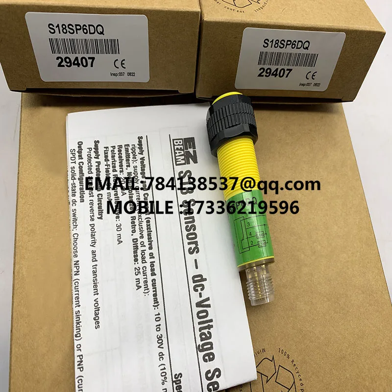 Imagem -06 - Sensor de Ponto Interruptor de Proximidade Original Stock S18sp6dq S18sn6dlq S18sp6dlq S18sn6dq S18sn6dq