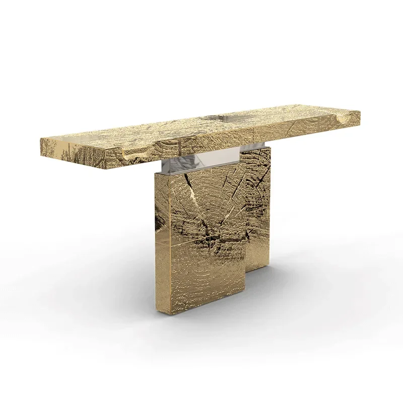 Light luxury entrance table villa living room against the wall entrance table corridor designer decorative table