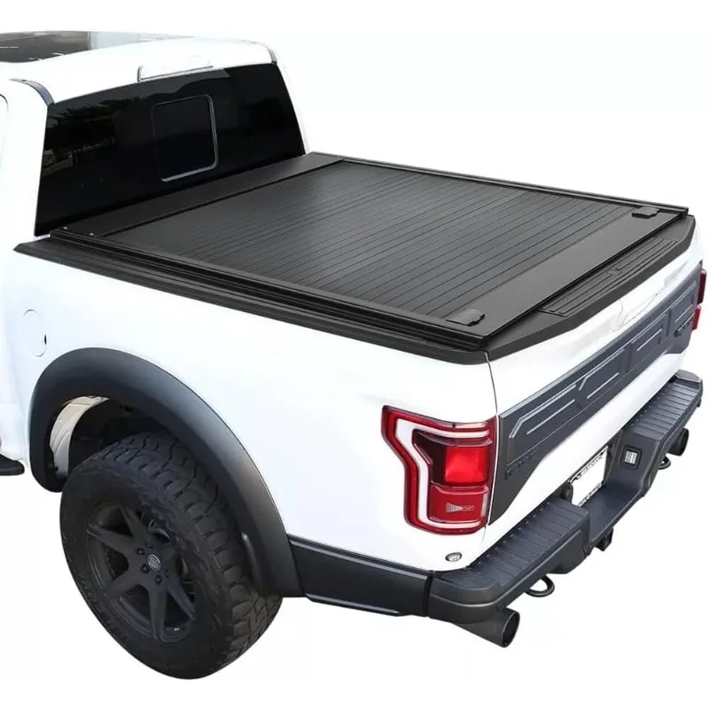 

MB Retractable Hard Tonneau Cover Fits 2004-2025 Ford F-150 5’6” (67”) Truck Bed (incl. Raptor/Lightning) Powder Coat