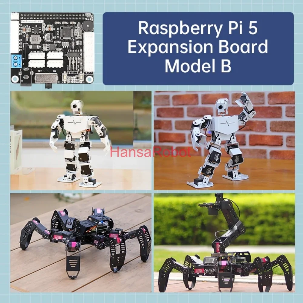 Hiwonder Raspberry Pi 5 Expansion Board Servo Motor Driver ROS Robot Manipulator Arm Smart Car Controller