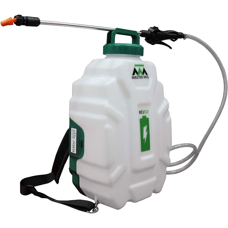 Master Manufacturing Revolt Lithium-Ion Series Rechargeable 4 Gallon Backpack Sprayer - 1.0GPM White US(Origin)