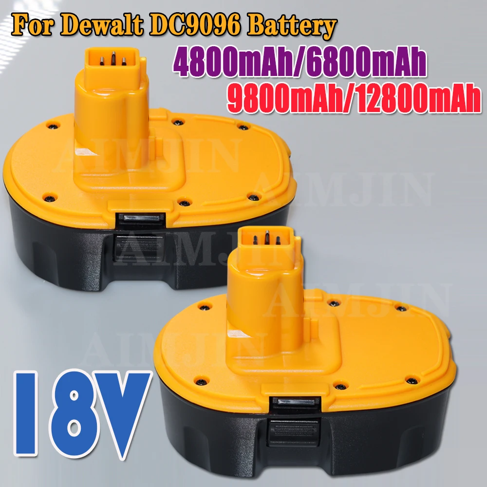 

Powtree for Dewalt DC9096 18V 4800mAh Ni-MH Battery DC9098 DC9099 DW9095 DW9096 DW9098 DE9038 DE9096 Power Tool Battery