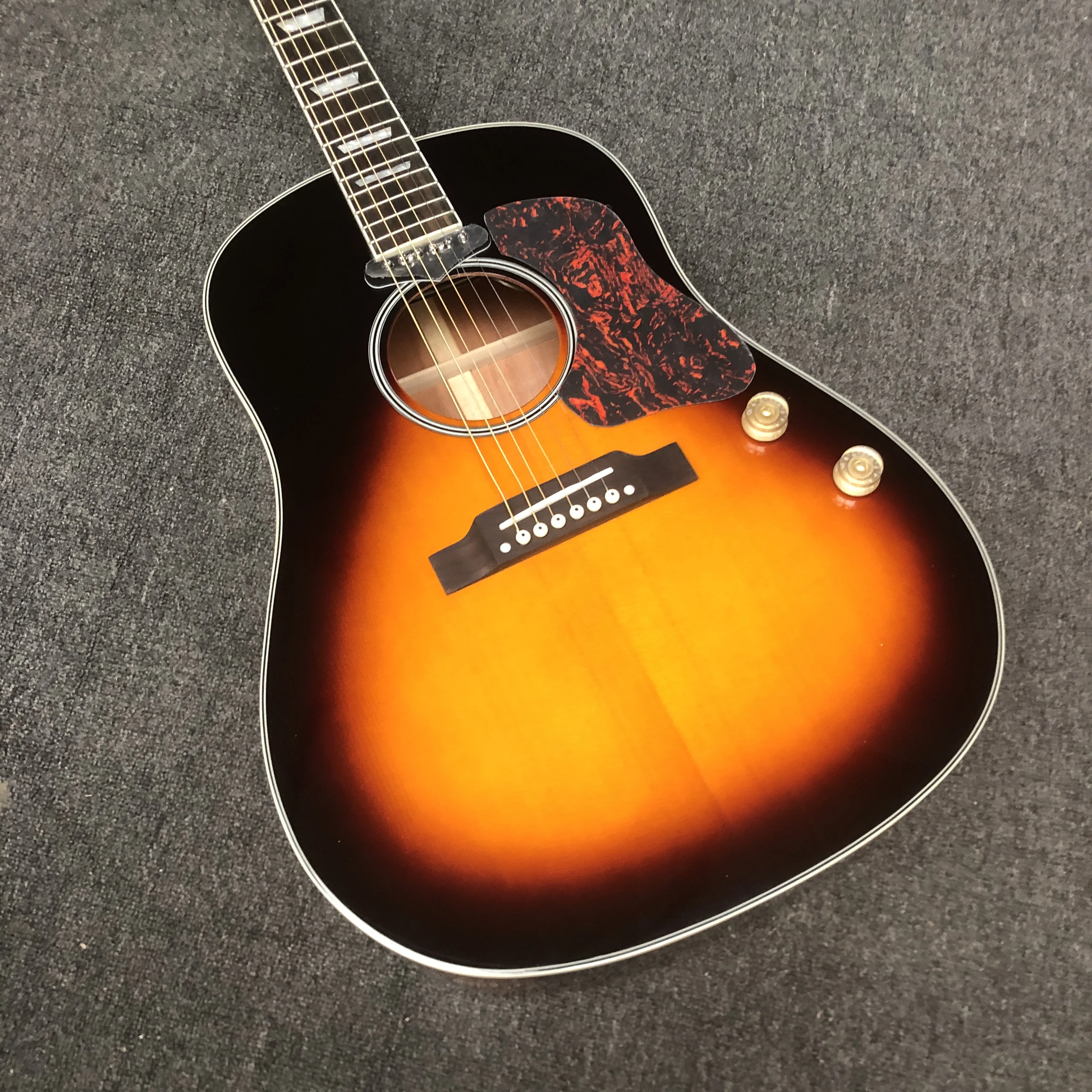 Sunburst finish john lennon j160e guitarra acústica elétrica frete