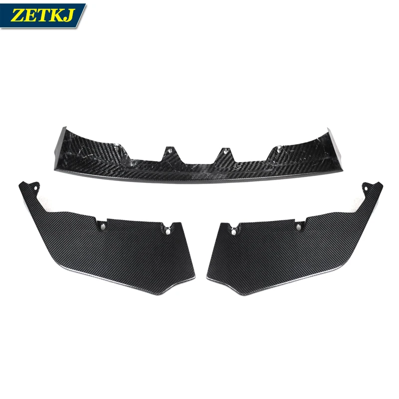 ZETKJ High Quality Carbon Fiber Dry Carbon Durable Body Kit V Style Front Lip For BMW G80 G82 2021 UP