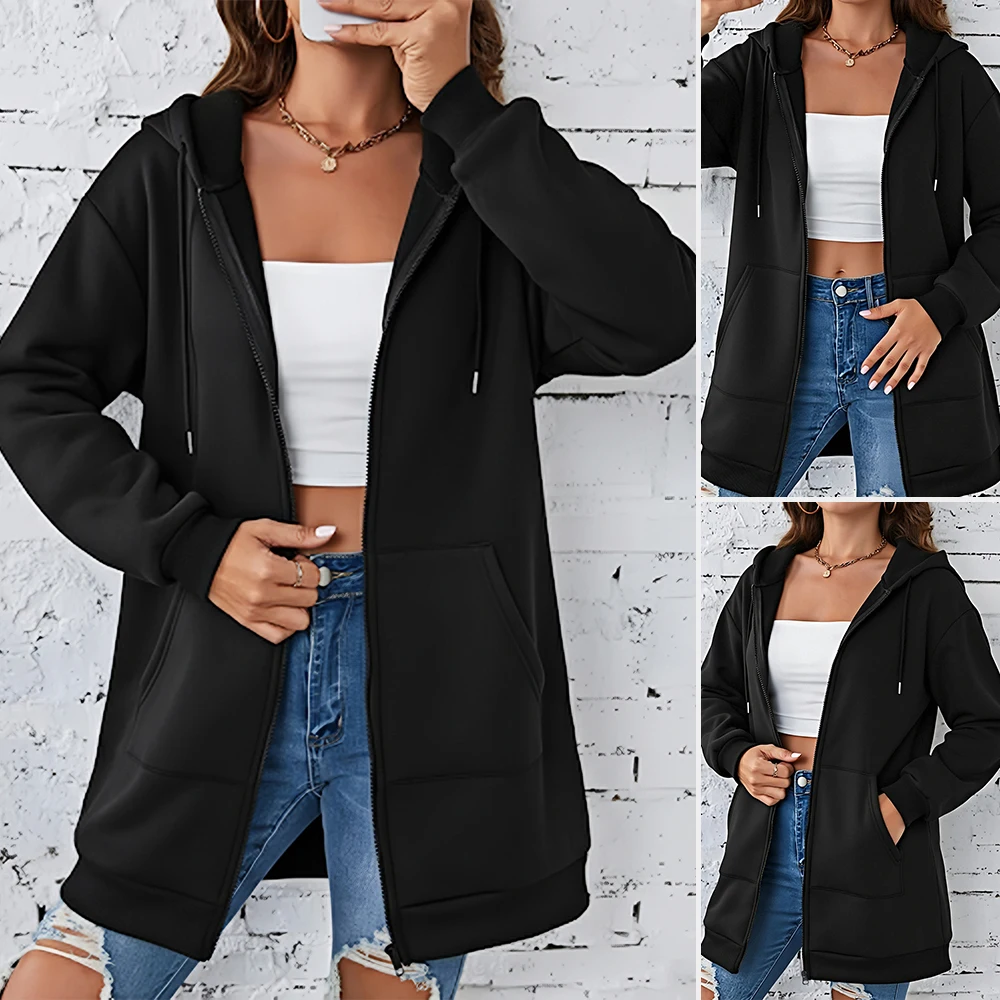 

Casual Round Neck Jacket Autumn Winter Clothes Decorative Buttons Women's Top Classy Elegant Fashionable Streetwear