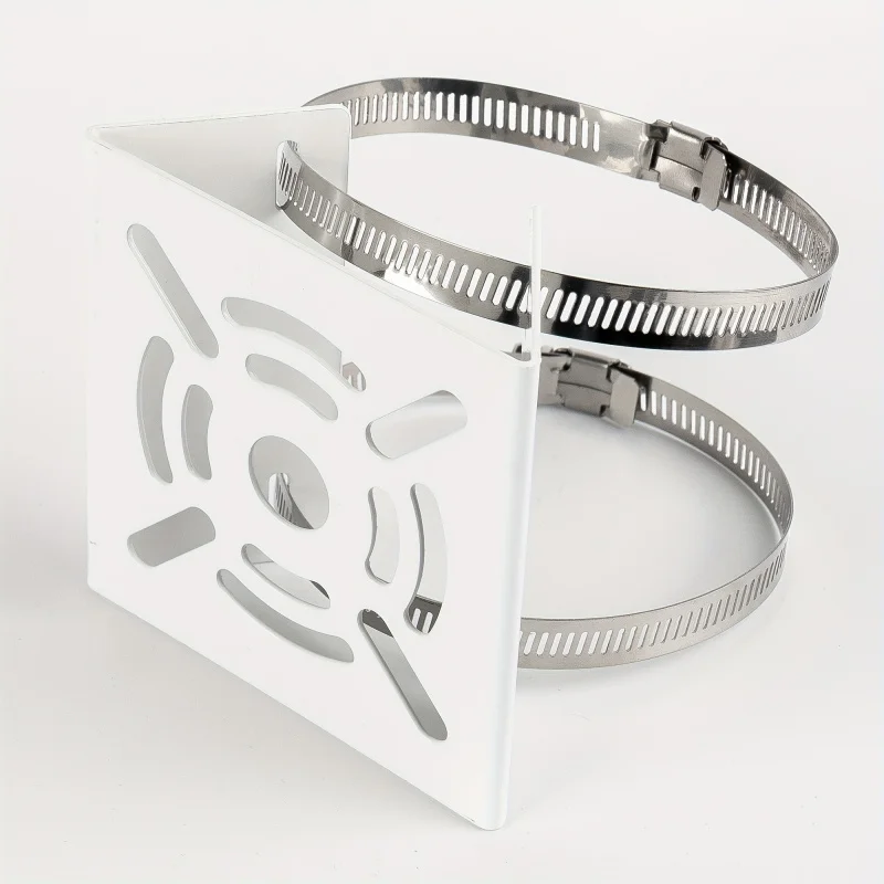 Pole Mounting Bracket Telephone Pole AP Access Point Client CPE Camera Stainless Steel Pipe Clip Worm Gear Adjustable