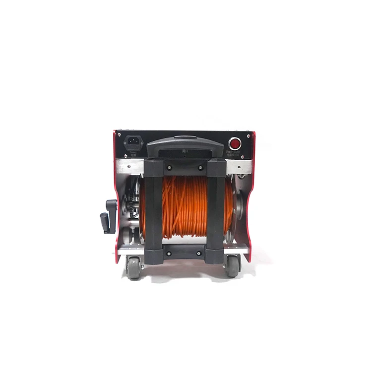 Robot sobre orugas de inspección de hoja de turbina eólica de alta calidad con cámara CCTV analógica, Robot de inspección de tuberías de alcantarillado