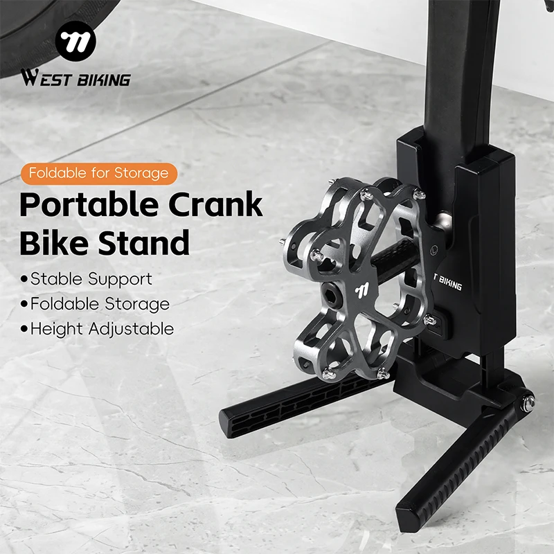 Support de vélo pliable et portable WEST BIKING, réglable en hauteur, pour vélos de route, VTT, vélos pour enfants, léger