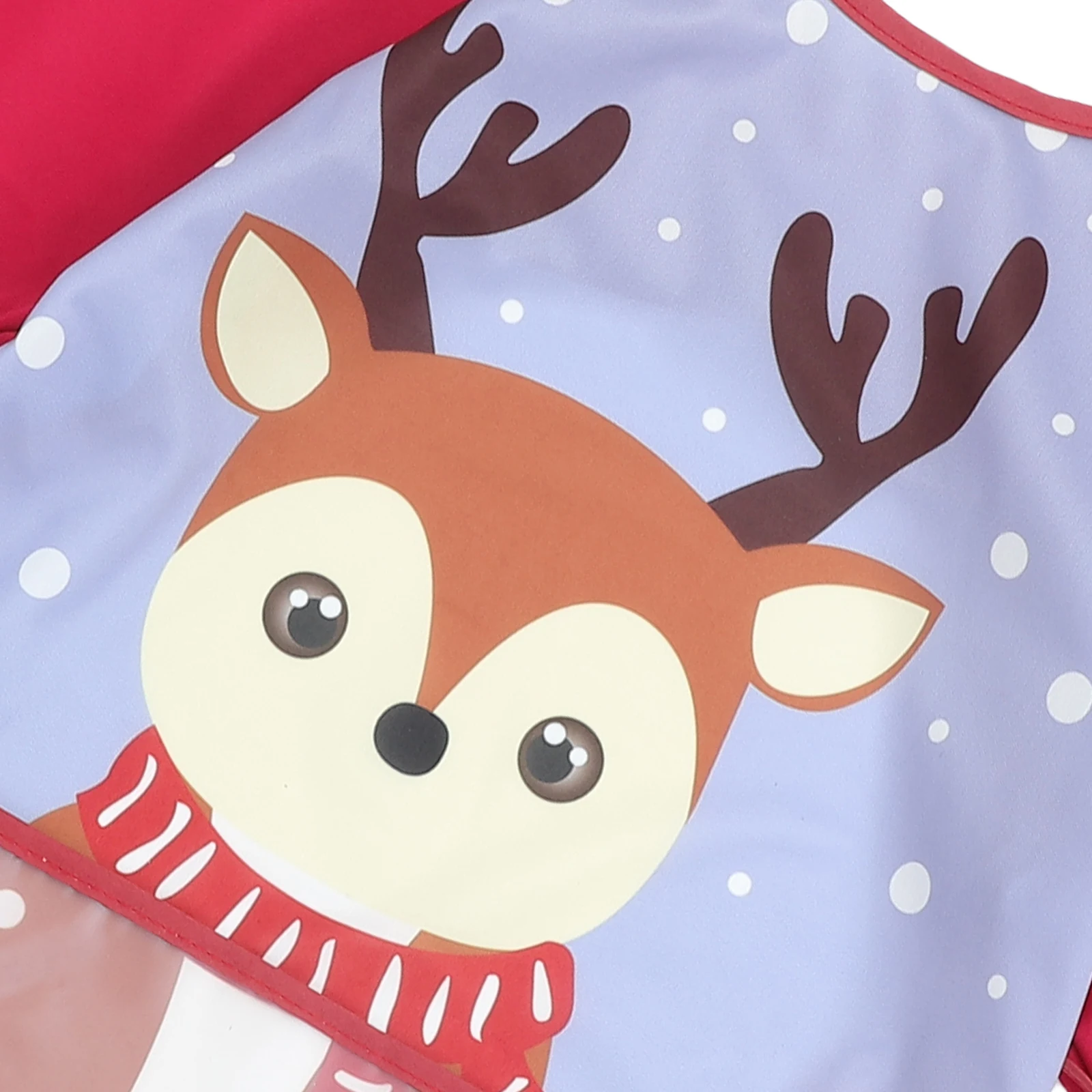 مريلة أطفال مقاومة للماء بأكمام طويلة وغطاء كامل للأطفال الصغار مريلة للتغذية وحماية الطعام للأطفال #4