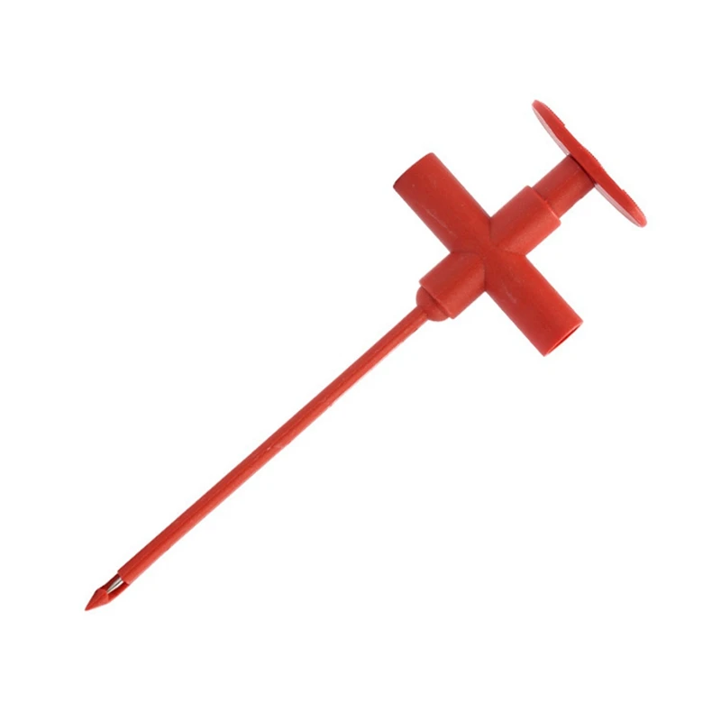 Комплект тестовых проводов для мультиметра с зажимами типа «крокодил», прокольным зондом, тестовыми крючками для проколов проводов, профессиональное электрическое тестирование