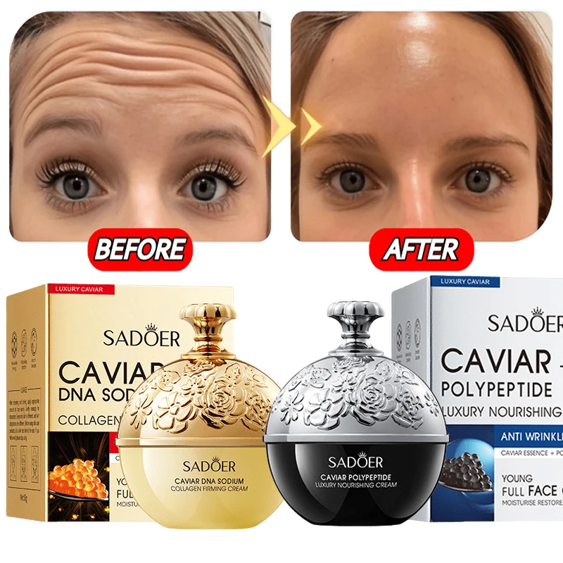 

Caviar Anti-Wrinkle Face Cream Collagen Anti-Aging Firming Lift Fade Fine Lines Moisturizing Smooth Brighten Skin Care Products
