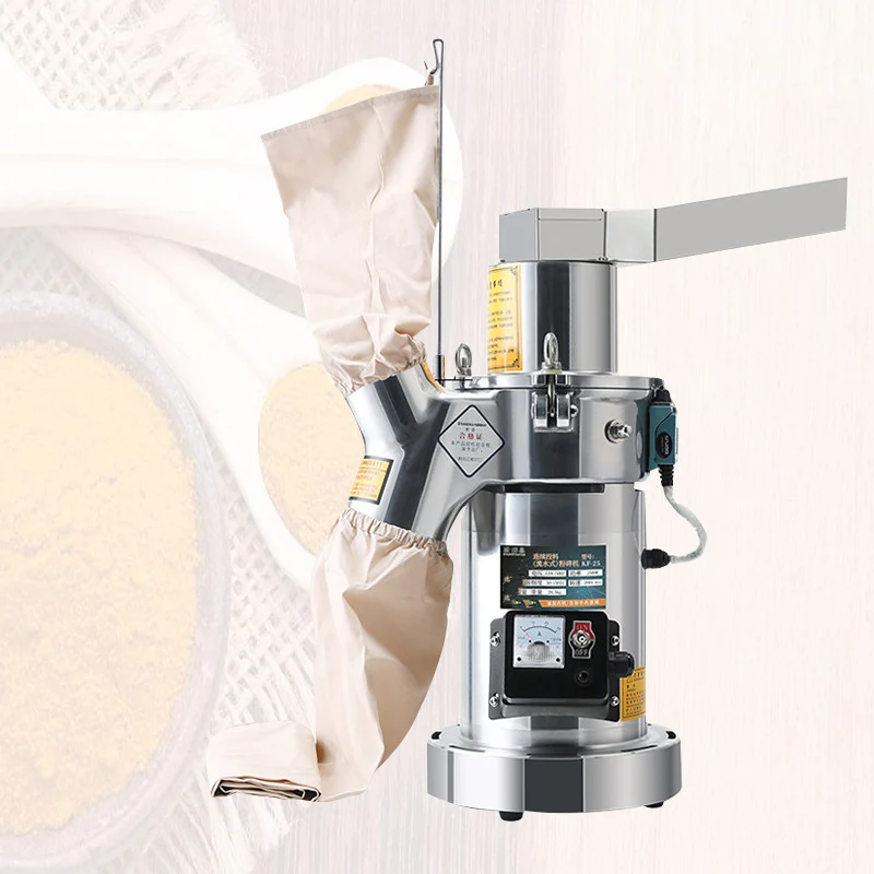 Grain Grinder Ultra Fine Medicine Crusher Kitchen Powder Machine 2000w Electric Coffee Mill Commercial Grain Mill Bean Grinder