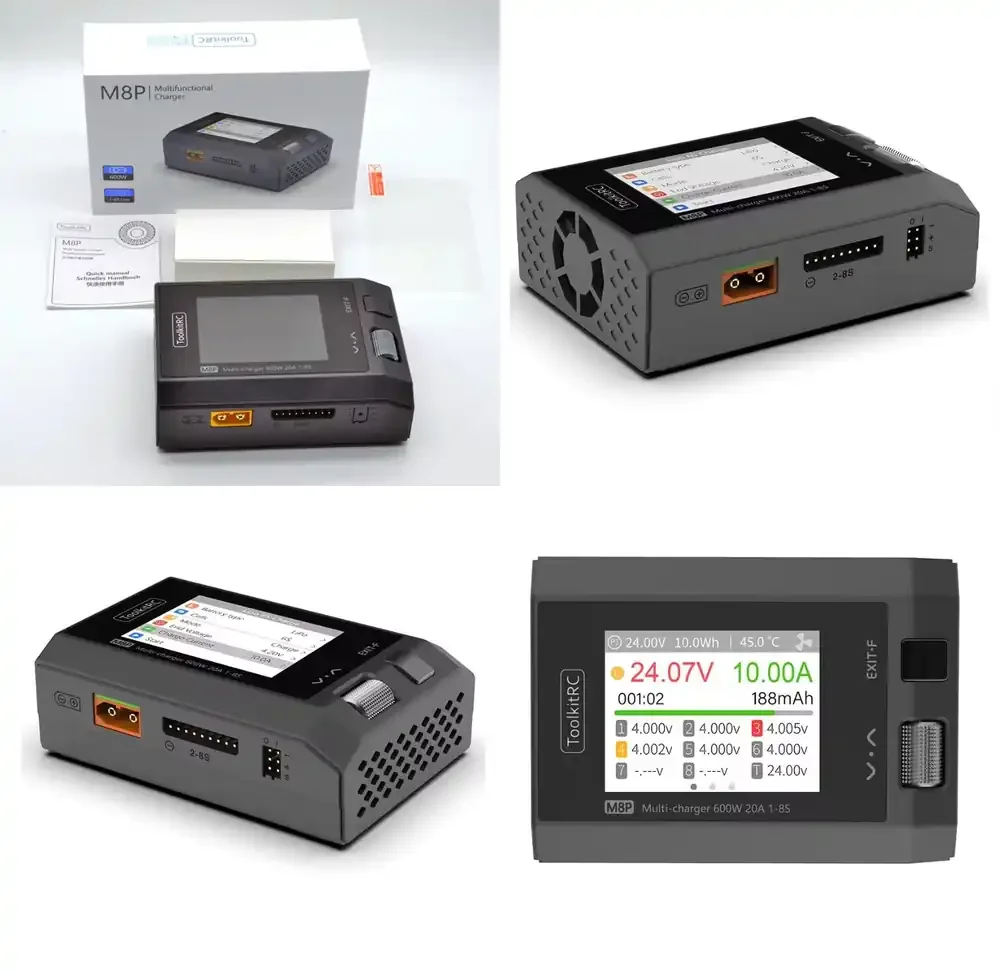 

GGDX Hot Seller Toolkit RC M8P 1-8S Lithium Battery Pack for RC Model Balance Charger Discharger Signal Measuring Instrument