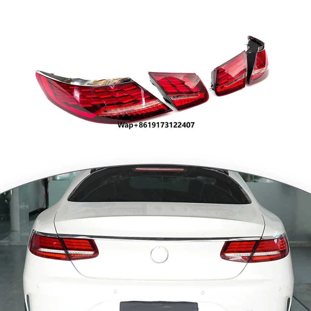 

Auto Lighting System C217 Tail Lights Tail Lamp Truck Led Tail Light PP Material 2014-2020 Year Rear Back Lamp Car Accessory