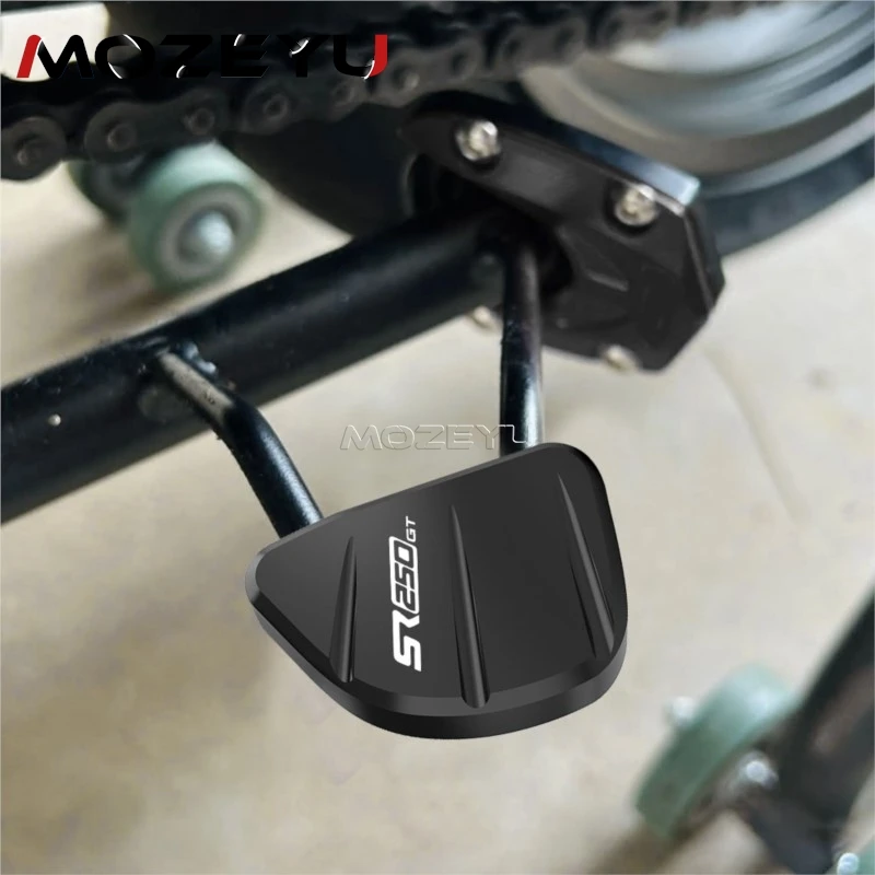 SR250GT SR3 CNC Kickstand Foot Side Stand Enlarger Pad Side Brace Assist Plate Motorcycle For VOGE SR 250GT SR 3 2023-2025 2026