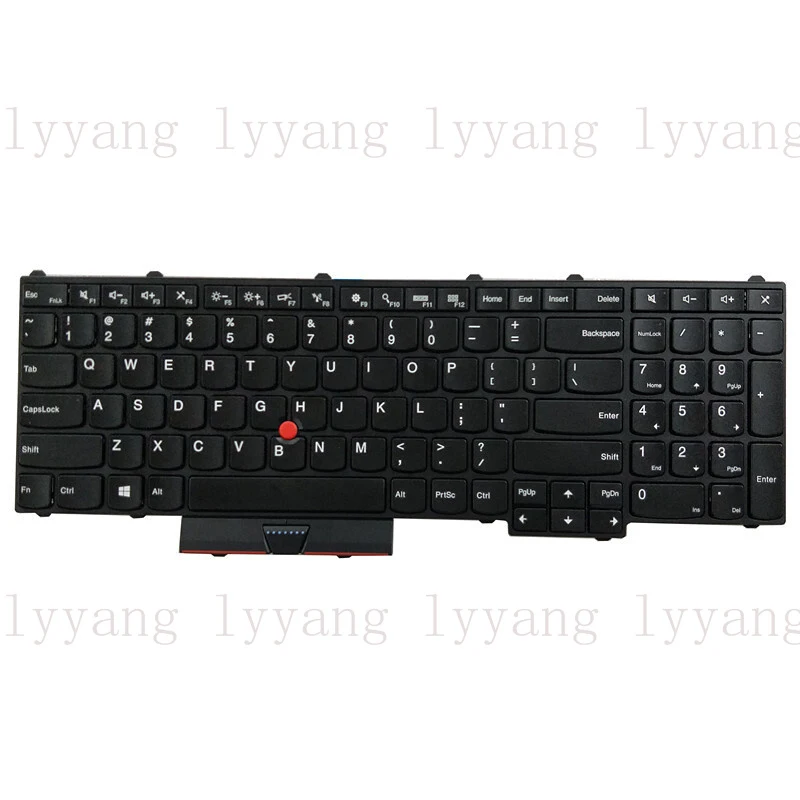 f  00PA329 FOR Lenovo Thinkpad P50 P70 US English Keyboard 4 Screws