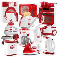 Appareils de cuisine jouets jouet ensemble de cuisine pour enfants jouer cuisine maison de poupée accessoires mélangeur cafetière Machine mélangeur grille-pain 1