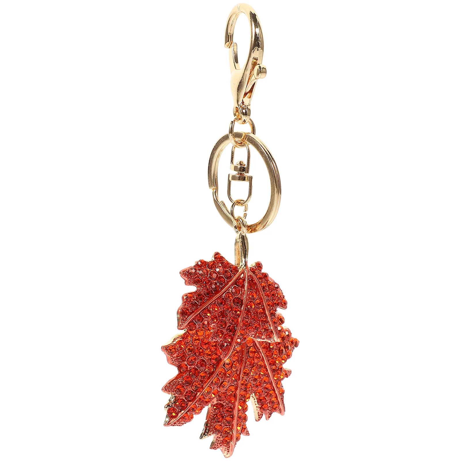 Metal Key Chain Charm Decor Lovely Keychain Zinc Alloy Plant Maple Leaf Pendant