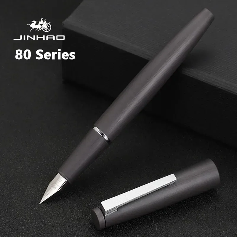 Jinhao 80 pióro wieczne luksusowe eleganckie długopisy EF F 0.3MM bardzo cienka stalówka do pisania artykuły papiernicze artykuły biurowe dla uczniów