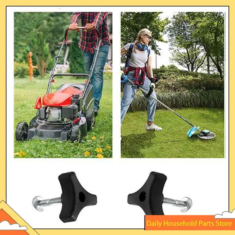 

10 Set Triangle Handle Bar Wheel Knob And Bolt Fasteners Replacement For Lawn Machine Lawn Mower Accessories HOT!