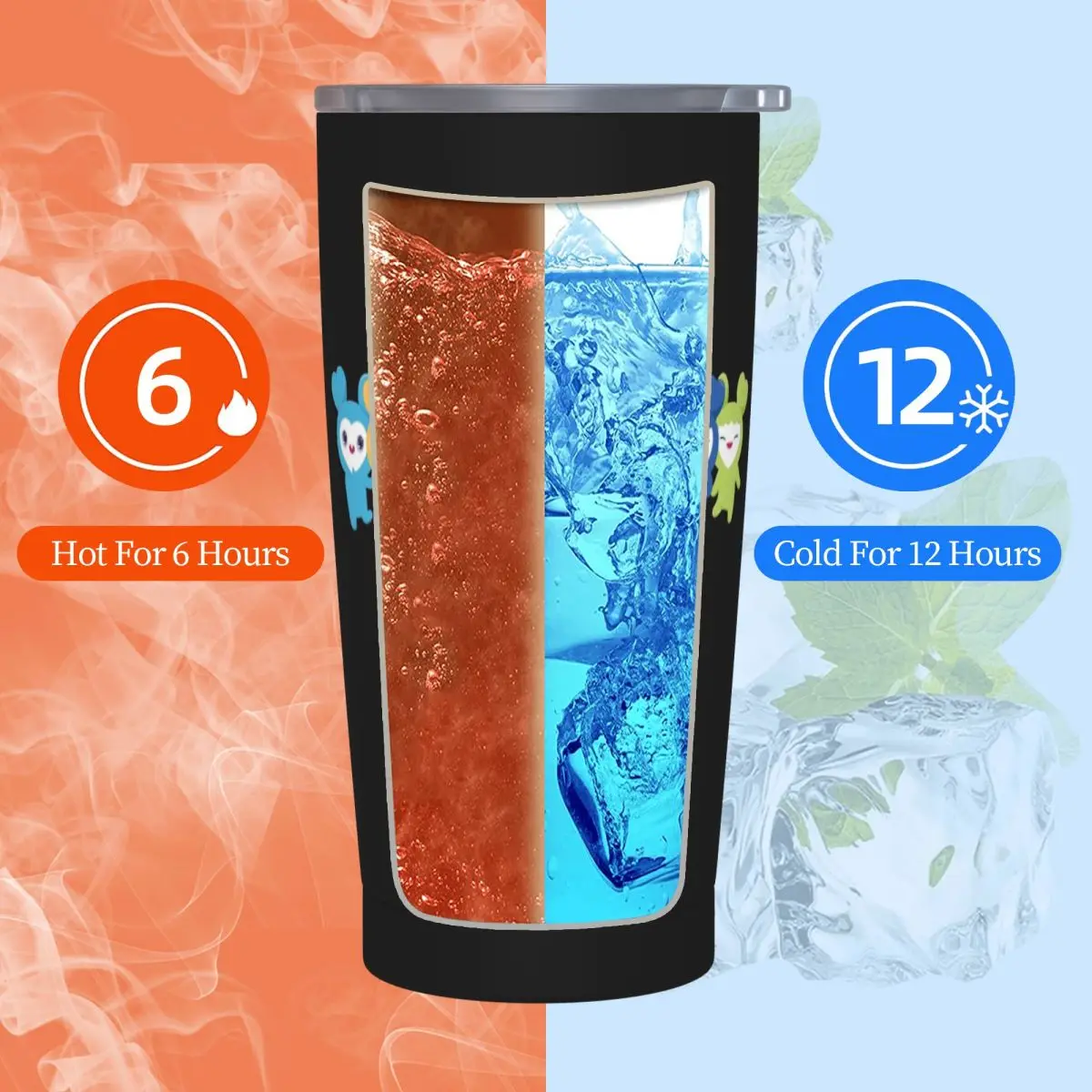 أكواب قهوة معزولة بالفراغ من Likey Twices Kpop Music مع غطاء من القش للمكتب والمنزل وزجاجة مياه، 20 أونصة #5