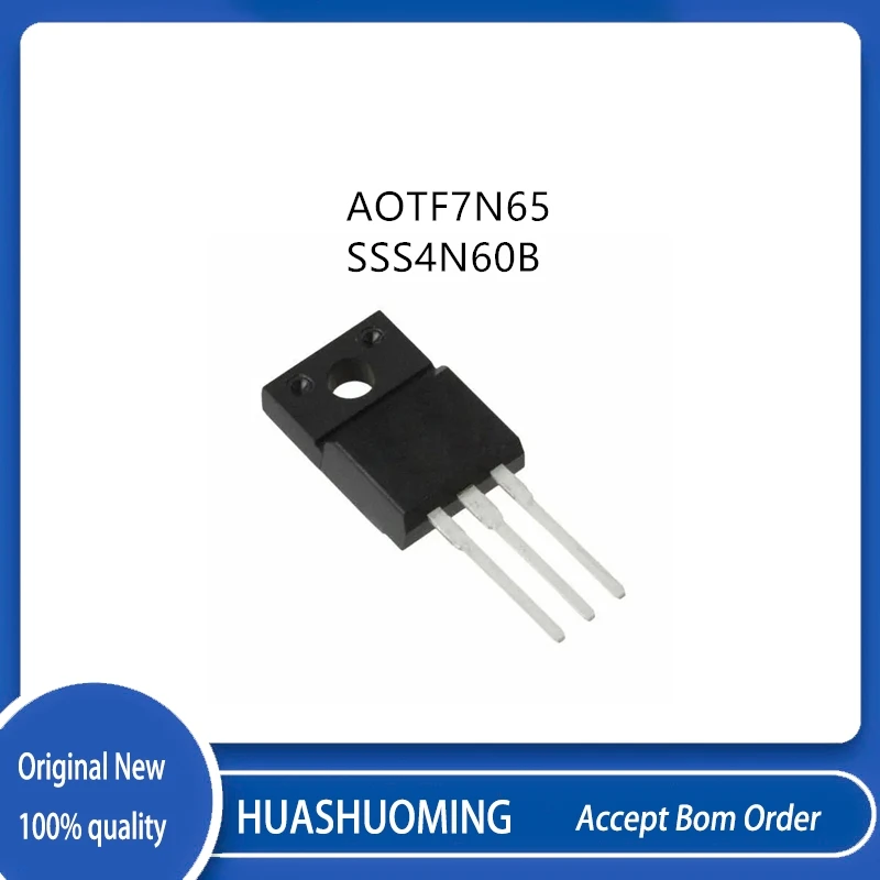 5Pcs-10Pcs/Lot TF7N65 7N65 AOTF7N65 SSS4N60B 4N60B SSS4N60 TO-220F