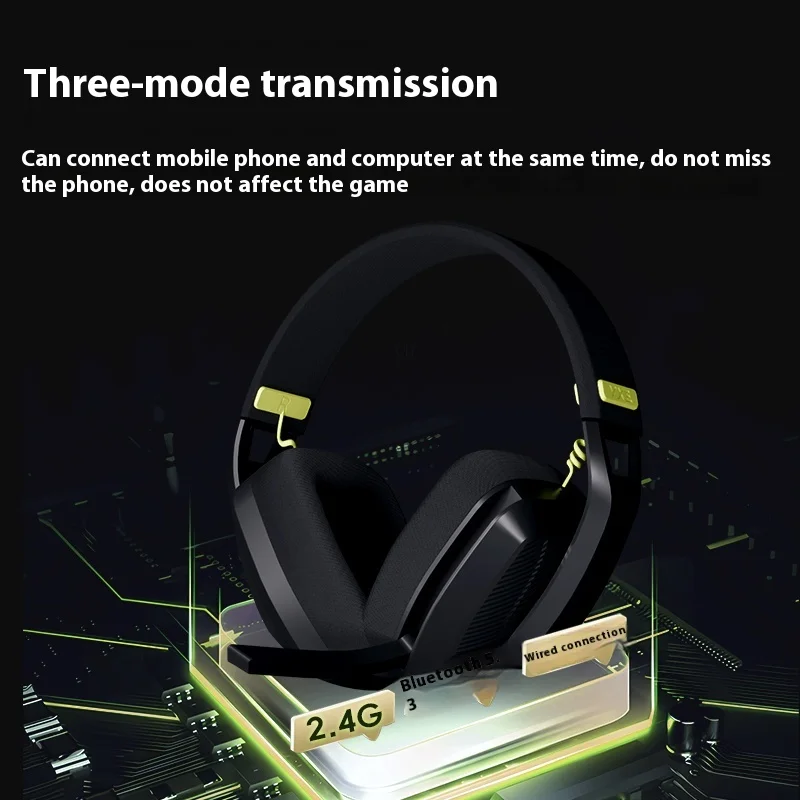 VGN VXE V1 Bluetooth Headphones 3mode Lightweight Over-Ear Gamer Earphone Intelligent Noise Reduction Custom Pc Accessory Gifts