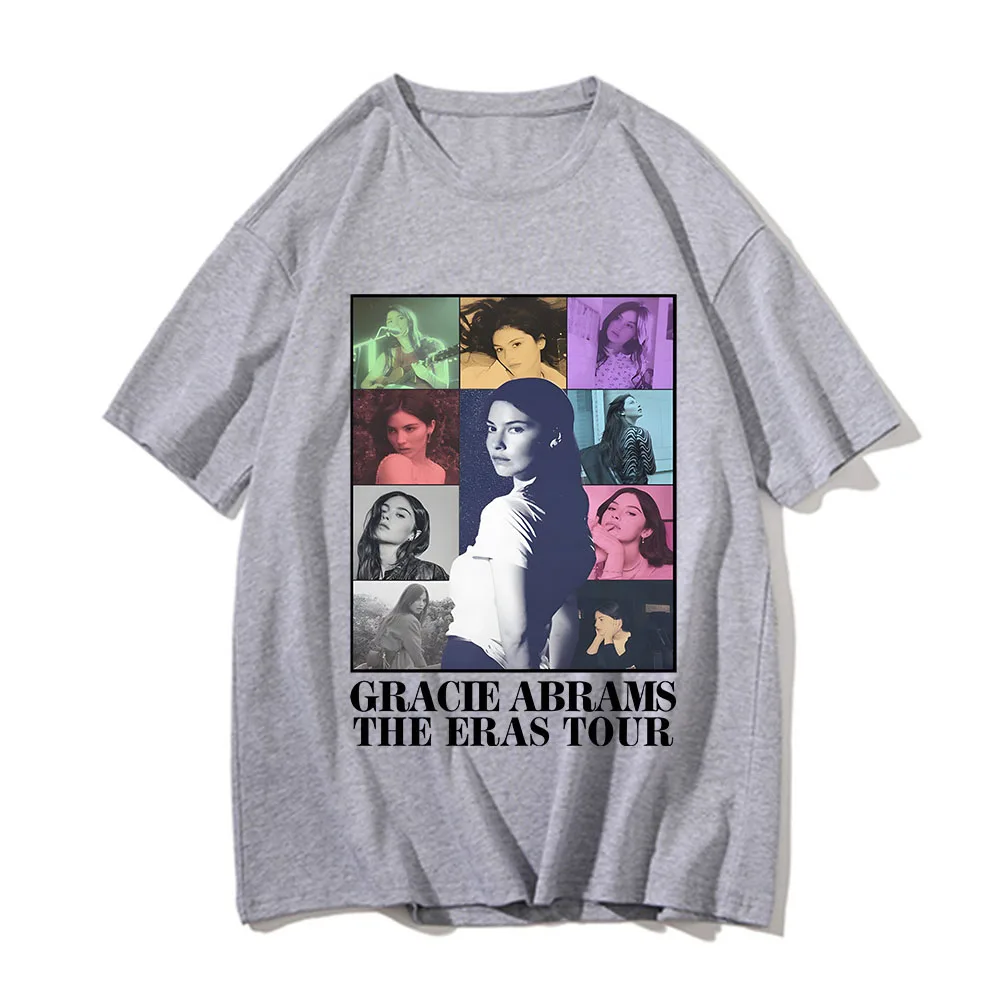 Gracie Abrams The Eras Tour Tee-shirt Men Women Print Cotton T Shirt Hip Pop Vintage 90s Short Sleeve Tshirt Oversized T-shirts